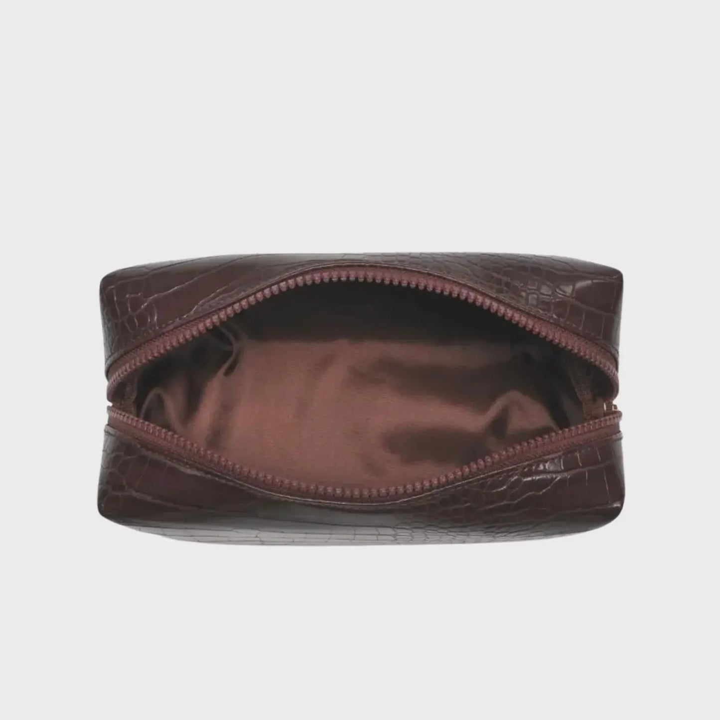 The Essentials - Brown Croc Pouch