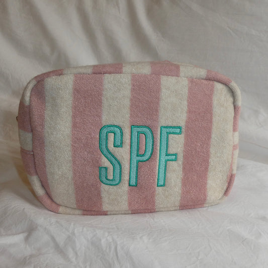 SPF - Pink Terry Cloth Pouch