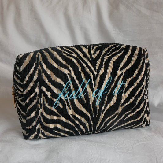 Full of It - Zebra Pouch