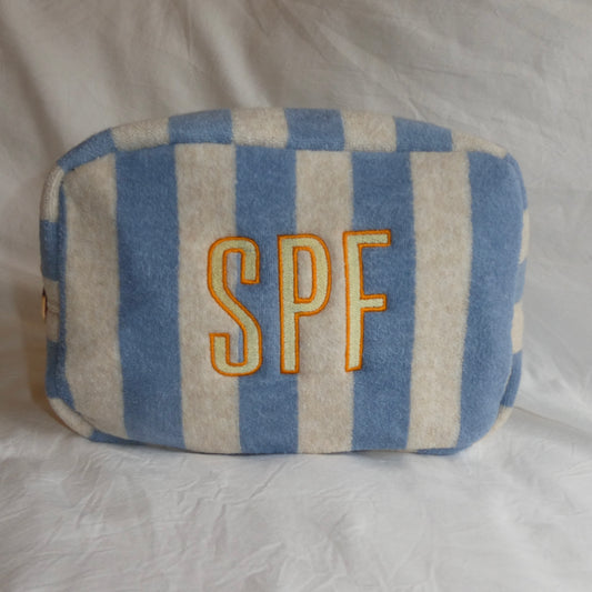 SPF - Blue Terry Cloth Pouch