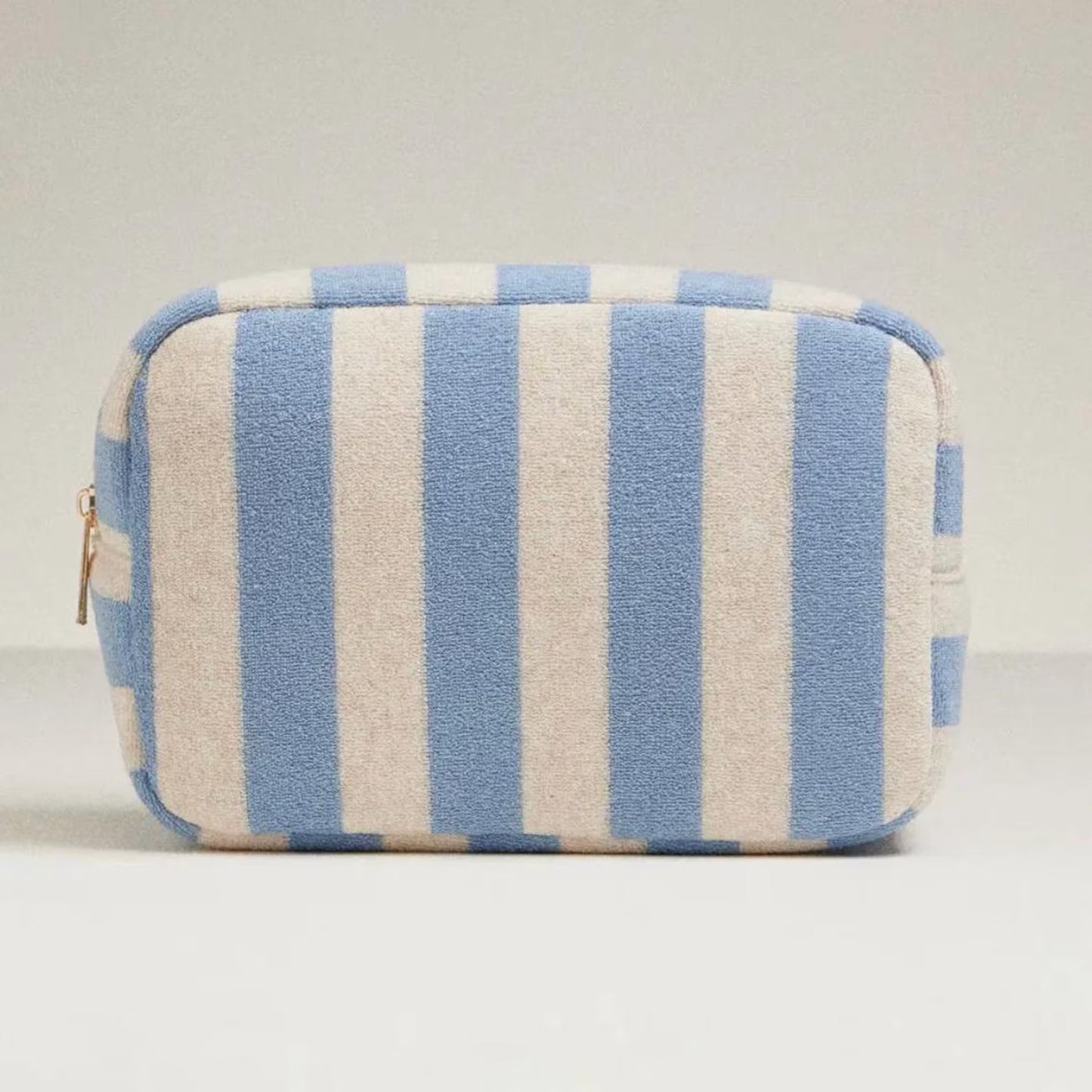 Custom Blue Terry Cloth Pouch