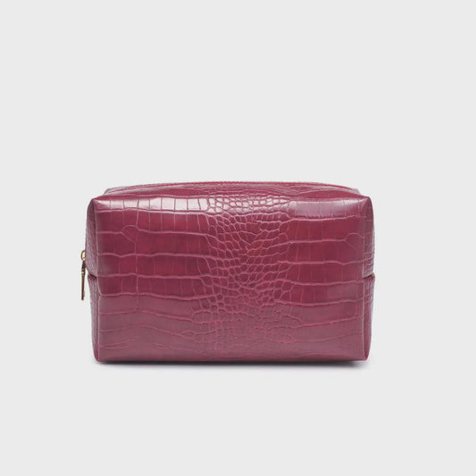 Custom Red Croc Pouch